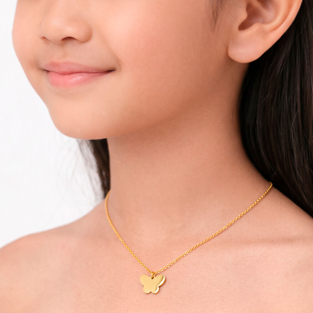 Collier Shaida Papillon Or Jaune - Colliers ete Enfant | Marc Orian