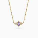 Collier Azel Plaque Or Jaune Oxyde De Zirconium - Colliers avec pierres Femme | Marc Orian