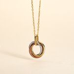 Pendentif Amaiur Or Tricolore Oxydes De Zirconium - Pendentifs Femme | Marc Orian