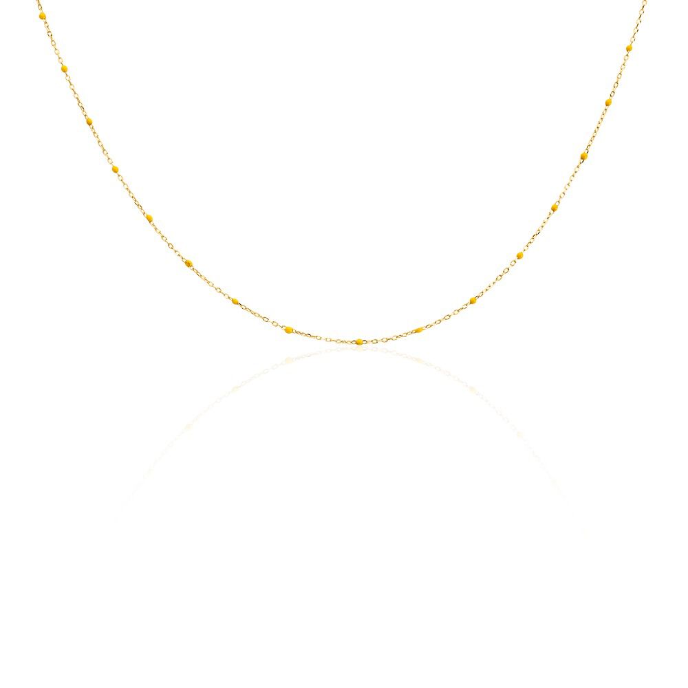Collier Molly Argent Jaune - Colliers fantaisie Femme | Marc Orian