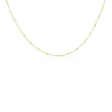 Collier Molly Argent Jaune - Colliers fantaisie Femme | Marc Orian