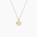 Pendentif Eudocie Coeur Lettre Or Jaune - Pendentifs Famille | Marc Orian