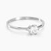 Bague Solitaire Lydia Argent Blanc Oxyde De Zirconium - Bijoux fantaisie Femme | Marc Orian