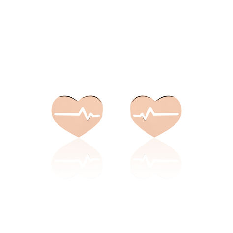 Boucles D'oreilles Puces Onelia Or Rose - Puces Femme | Marc Orian