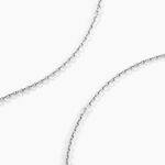 Cha&icirc;ne Claudine Maille For&ccedil;at Argent Blanc - Colliers fantaisie Unisex | Marc Orian