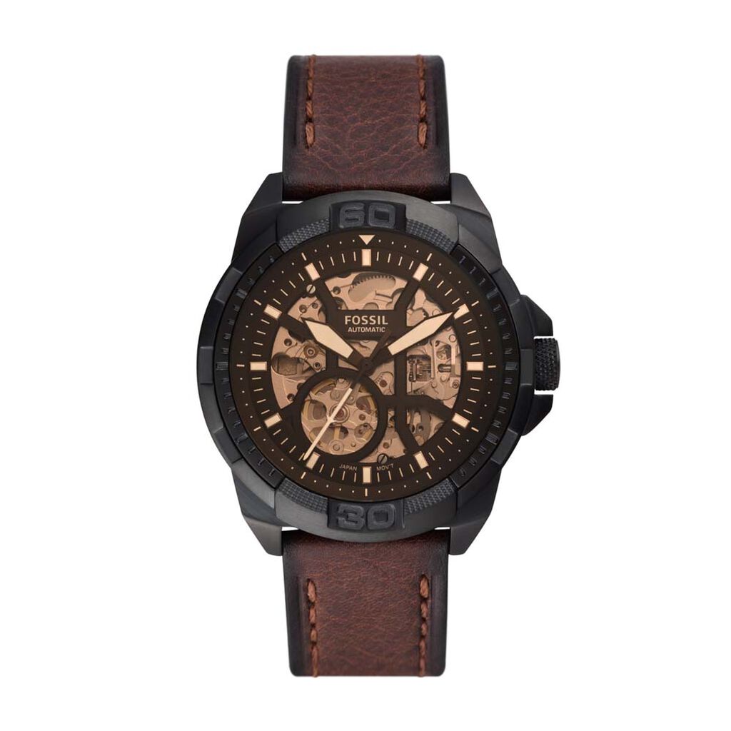 Montre Fossil Bronson 44 Marron - Montres automatiques Homme | Marc Orian