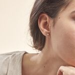 Boucles D'oreilles Puces Elais Etoile 0 Or Jaune Strass - Puces Femme | Marc Orian