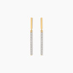 Boucles D'oreilles Pendantes Alayna Or Jaune Diamant - Pendantes Femme | Marc Orian