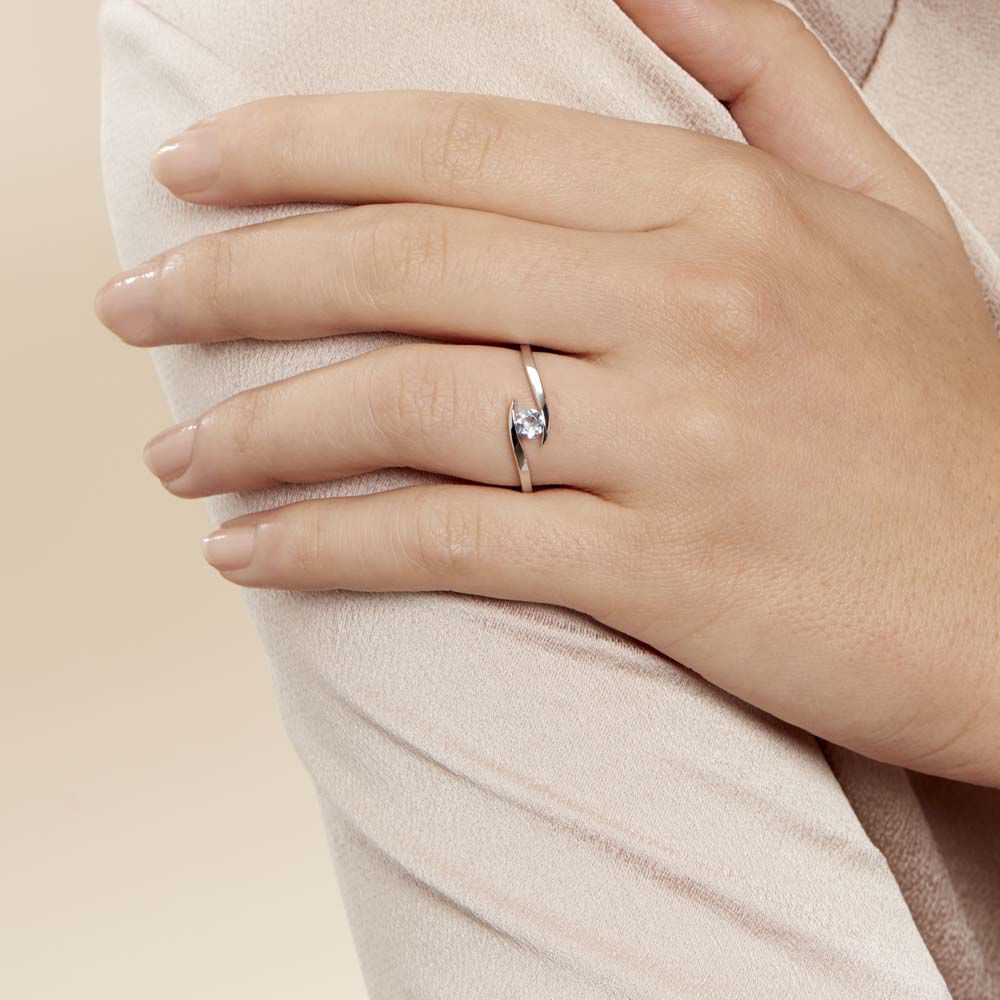 Bague Tiphaine Or Blanc Topaze -  Femme | Marc Orian
