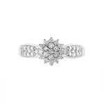 Bague Chouvia Or Blanc Diamant Synth&eacute;tique - Bagues fian&ccedil;ailles Femme | Marc Orian
