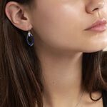 Boucles D'oreilles Pendantes Peer Argent Blanc Oxyde De Zirconium - Pendantes Femme | Marc Orian