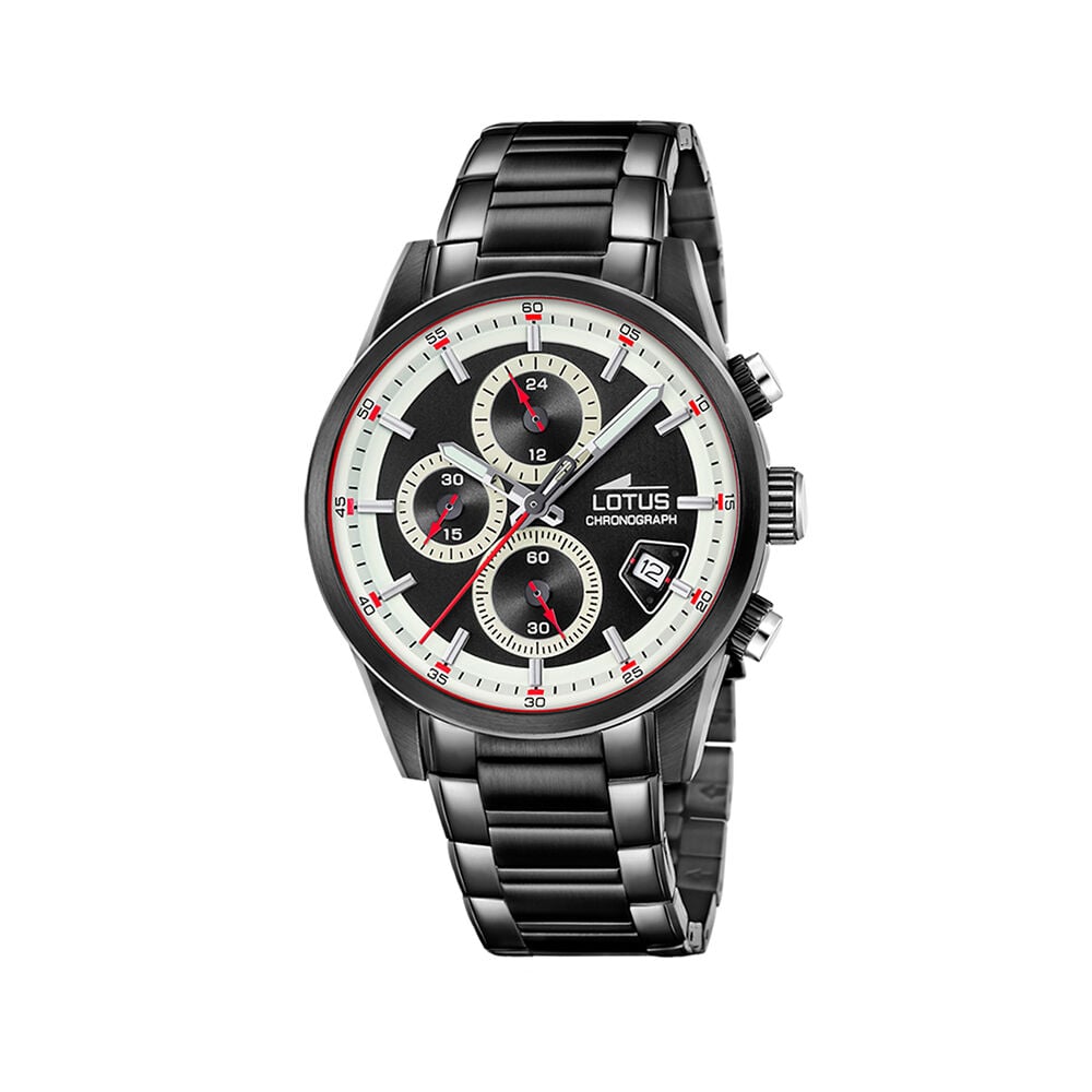 Montre Lotus Pulse Bicolore Blanc / Noir - Montres chronographes Homme | Marc Orian