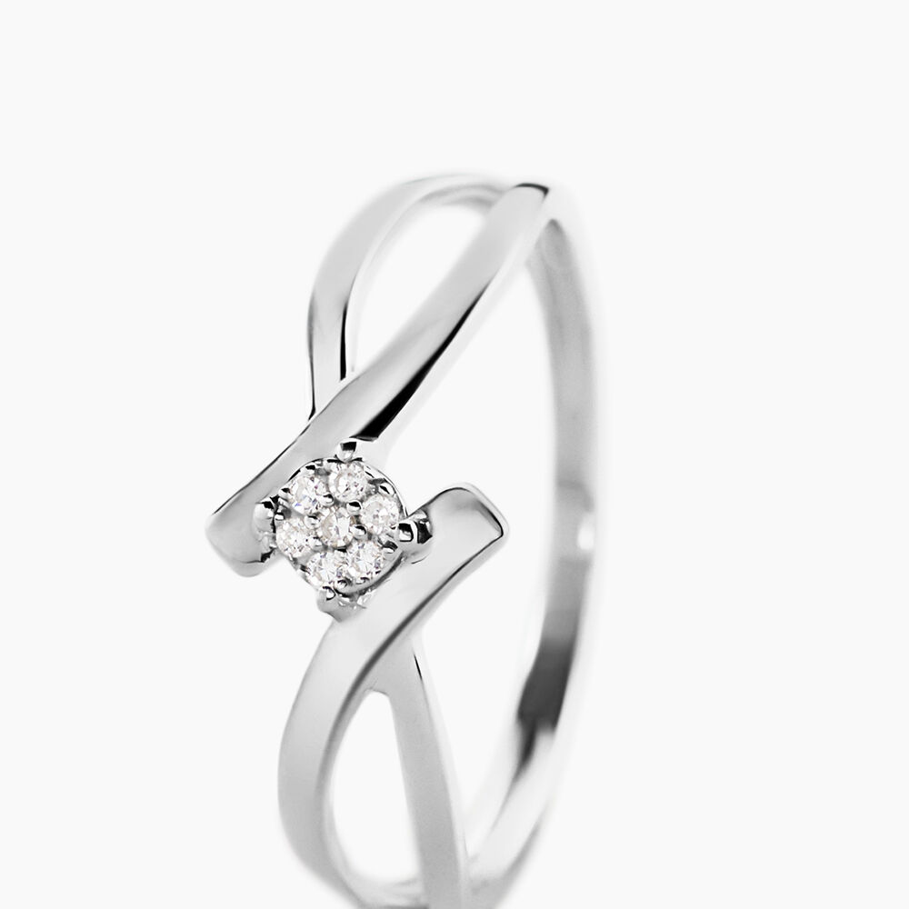Bague Jone Or Blanc Diamant - Parures de mariage Femme | Marc Orian