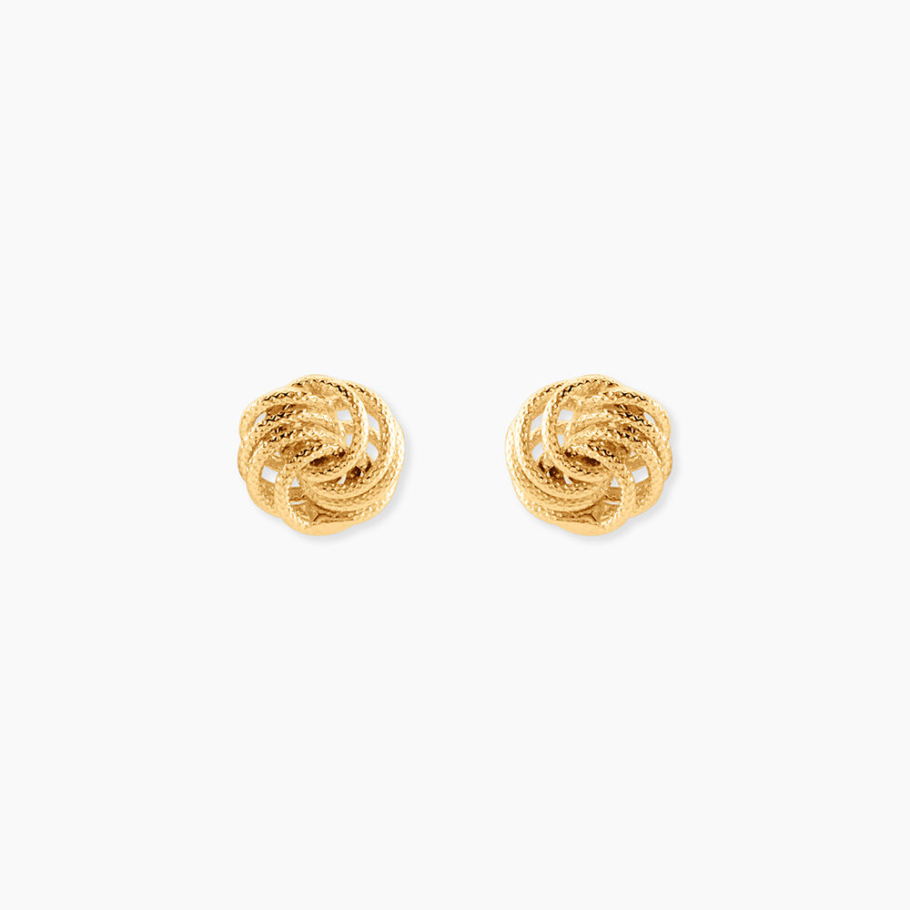Boucles D'oreilles Puces Ilhame Nid Or Jaune - Puces Femme | Marc Orian