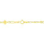Bracelet Esma Maille Alternee 1/3 Or Jaune - Bracelets mailles Enfant | Marc Orian