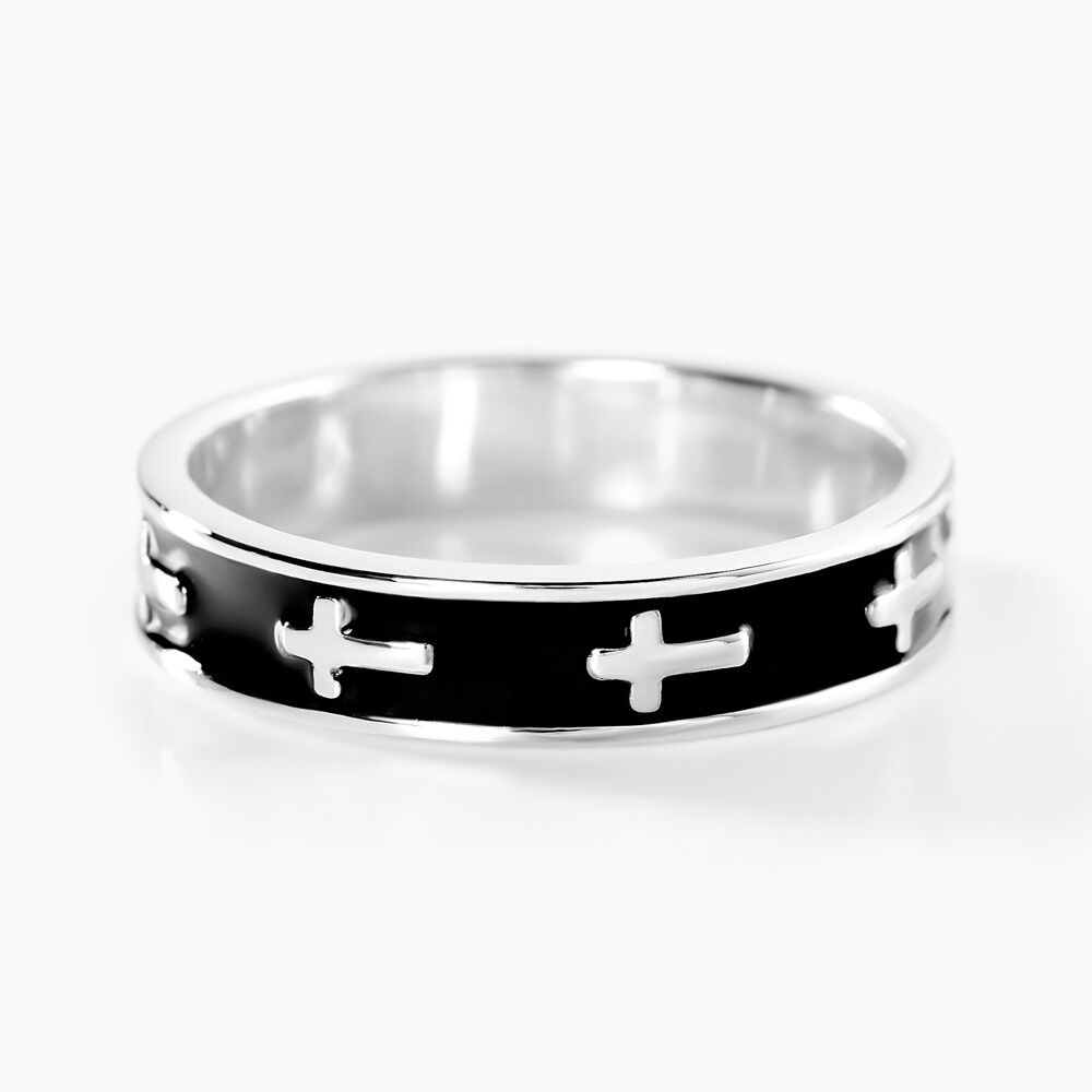 Bague Romaji Argent Blanc - Bijoux fantaisie Homme | Marc Orian