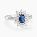 Bague Ivan Or Blanc Saphir Et Diamant - Solitaires Femme | Marc Orian