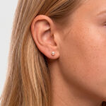 Boucles D'Oreilles Puces Bianca Or Jaune Perle De Culture - Puces Enfant | Marc Orian
