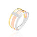 Bague Rainbow Or Tricolore Diamant - Bagues pierres précieuses Femme | Marc Orian