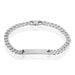 Bracelet Identité Casper Argent Blanc - Gourmettes Femme | Marc Orian