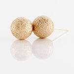 Boucles D'oreilles Puces Fidelia Boule Sablee Or Jaune - Puces Femme | Marc Orian