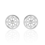 Boucles D'oreilles Puces Peinda Argent Blanc Oxyde De Zirconium - Puces Femme | Marc Orian
