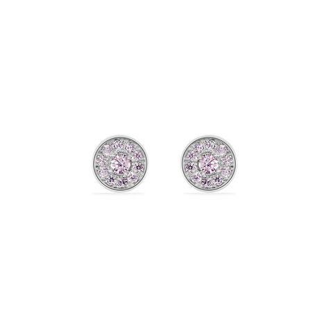 Boucles D'oreilles Puces Auxana Argent Blanc Oxyde De Zirconium - Puces Femme | Marc Orian