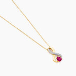 Collier Iolo Or Jaune Rubis - Colliers avec pierres Femme | Marc Orian