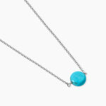 Collier Graziana Argent Blanc Turquoise - Colliers avec pierres Femme | Marc Orian