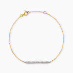 Bracelet Beckah Or Jaune Oxyde De Zirconium - Bracelets cha&icirc;nes Femme | Marc Orian