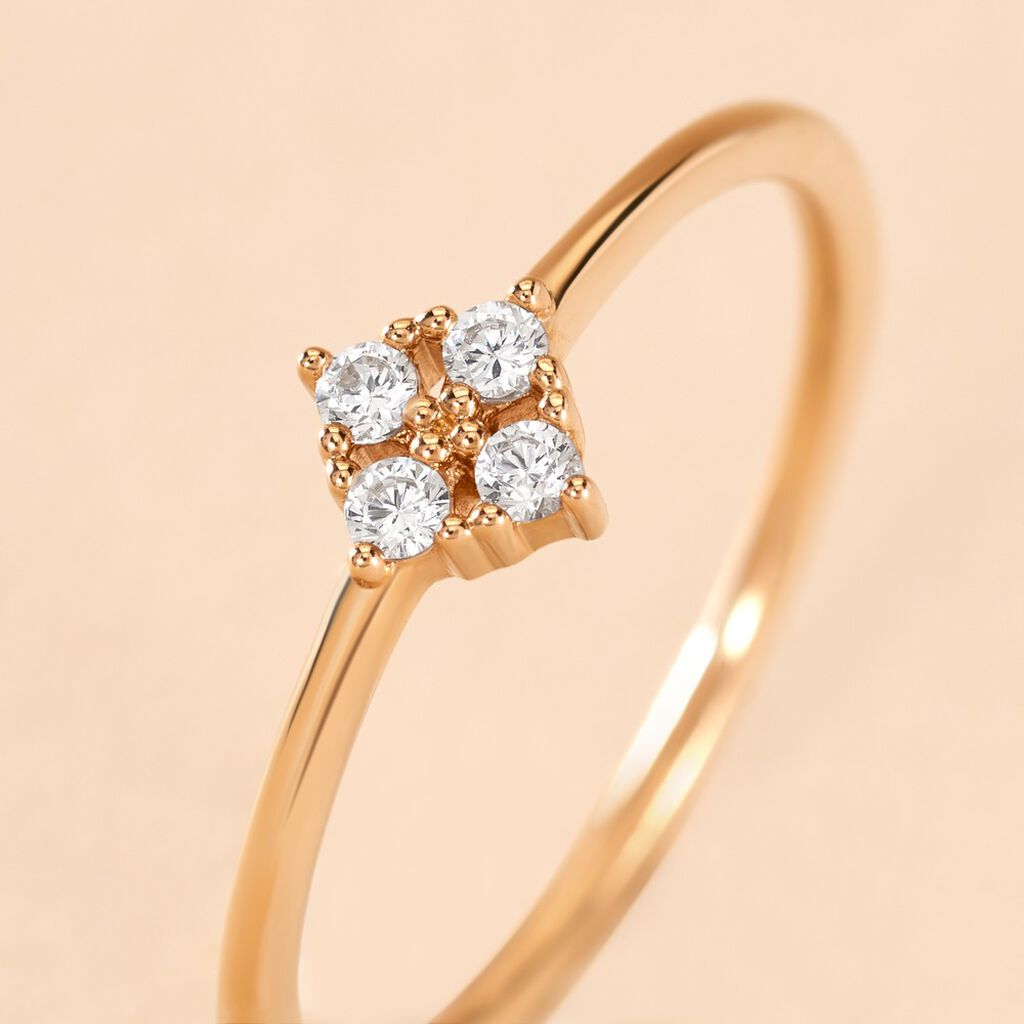 Bague éclat Perlé Plaqué Or Oxyde De Zirconium - FQDFJZW610P • Marc ...