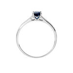 Bague Crista Or Blanc Saphir Et Diamant - Solitaires Femme | Marc Orian