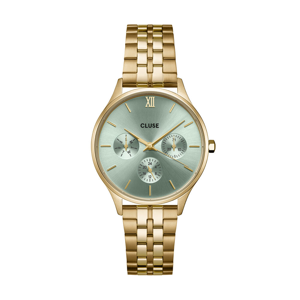 Montre Cluse Minuit Multifunction Vert - Montres &eacute;tanches Femme | Marc Orian