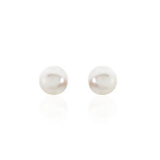 Boucles D'oreilles Puces Kesya Nacres Bouton Or Jaune Perle De Culture - Clous d'oreilles Femme | Marc Orian