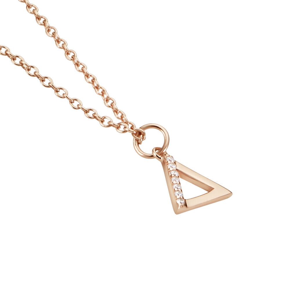 Collier Lorena Argent Rose Oxyde De Zirconium - Colliers avec pierres Femme | Marc Orian