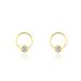 Boucles D'oreilles Puces Or Jaune Akiva Diamants - Puces Femme | Marc Orian