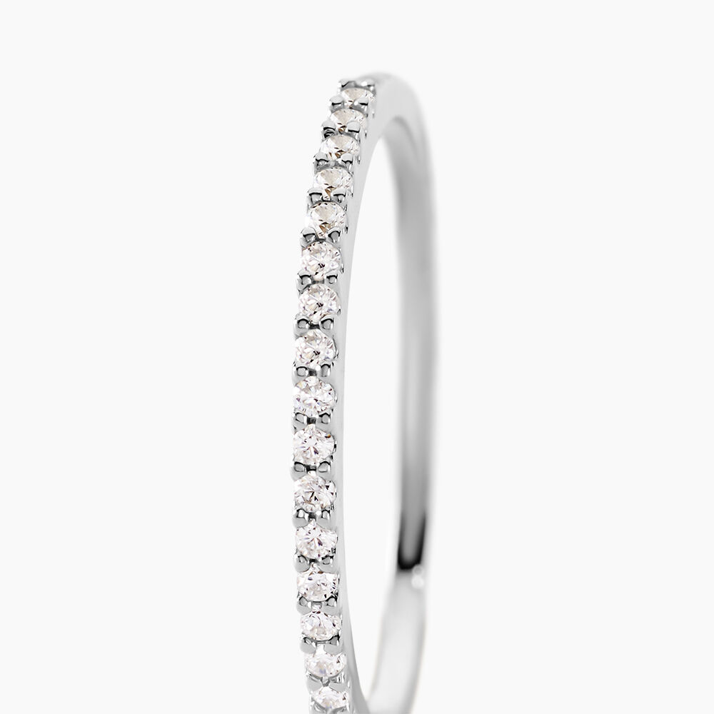 Bague Jaquelyn Argent Blanc Oxyde De Zirconium - Bijoux fantaisie Femme | Marc Orian