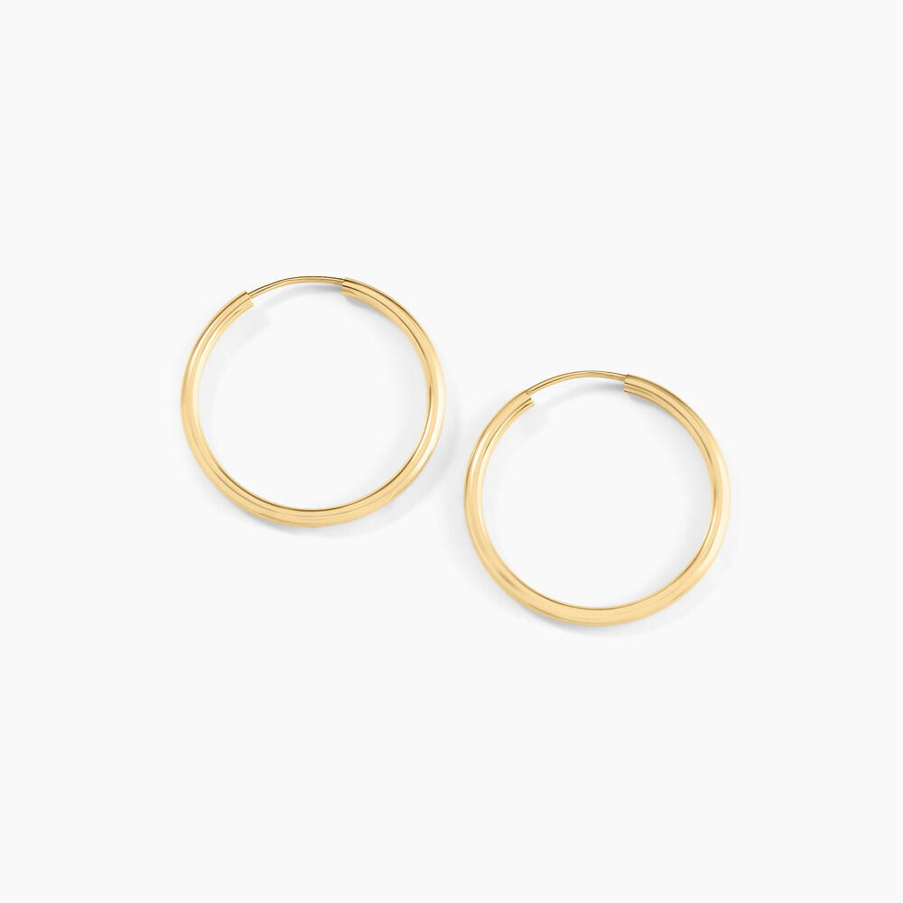 VALENCINA FLEXIBEL Damen Creolen Gold 375 (9 Karat) B 1,6 mm - Créoles Femme | Marc Orian