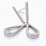 Boucles D'oreilles Pendantes Or Blanc Abilene Diamants - Pendantes Femme | Marc Orian
