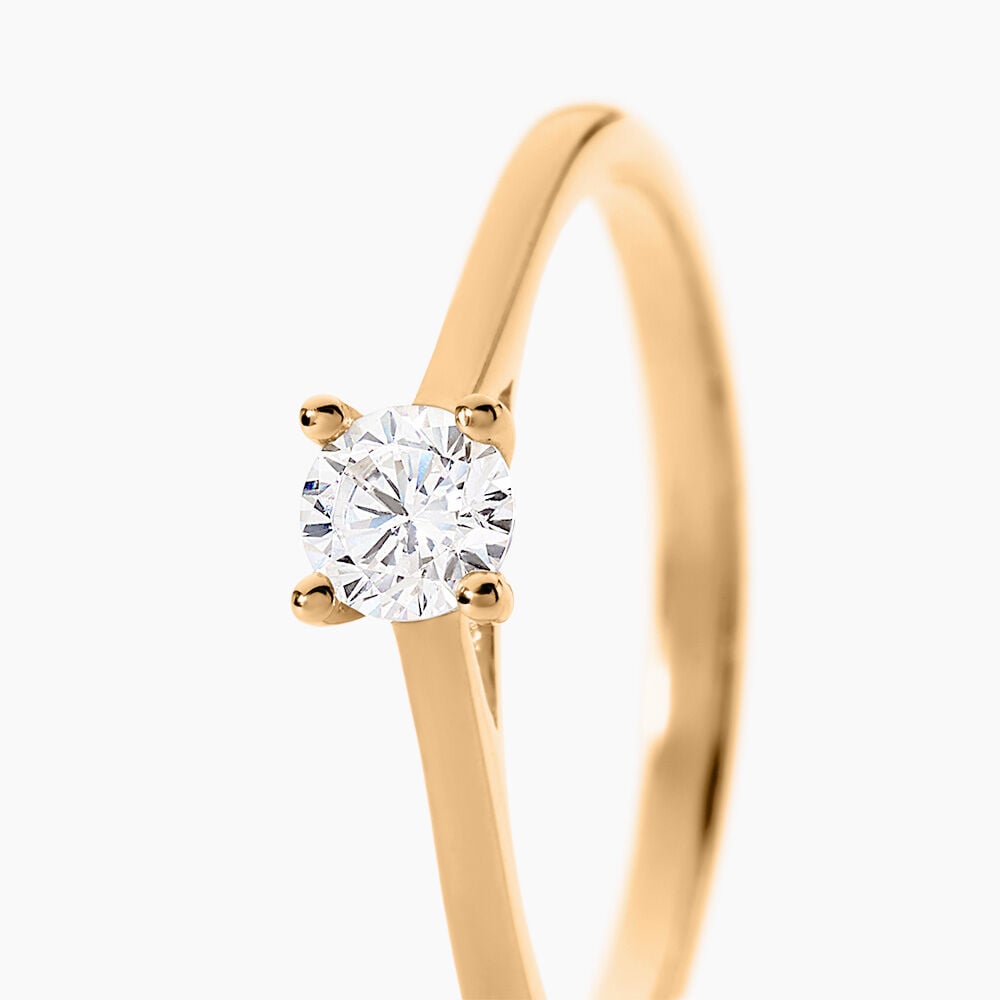 Bague Charlaine Plaqu&eacute; Or Jaune Oxyde De Zirconium - Bijoux fantaisie Femme | Marc Orian
