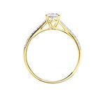 Bague Sorley Or Jaune Oxyde De Zirconium - Solitaires Femme | Marc Orian