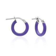Créoles Argent Blanc Sadia - Boucles d'oreilles Créoles Femme | Marc Orian