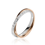 Alliance Hermana Ruban Plat Or Bicolore - Alliances duo Unisex | Marc Orian