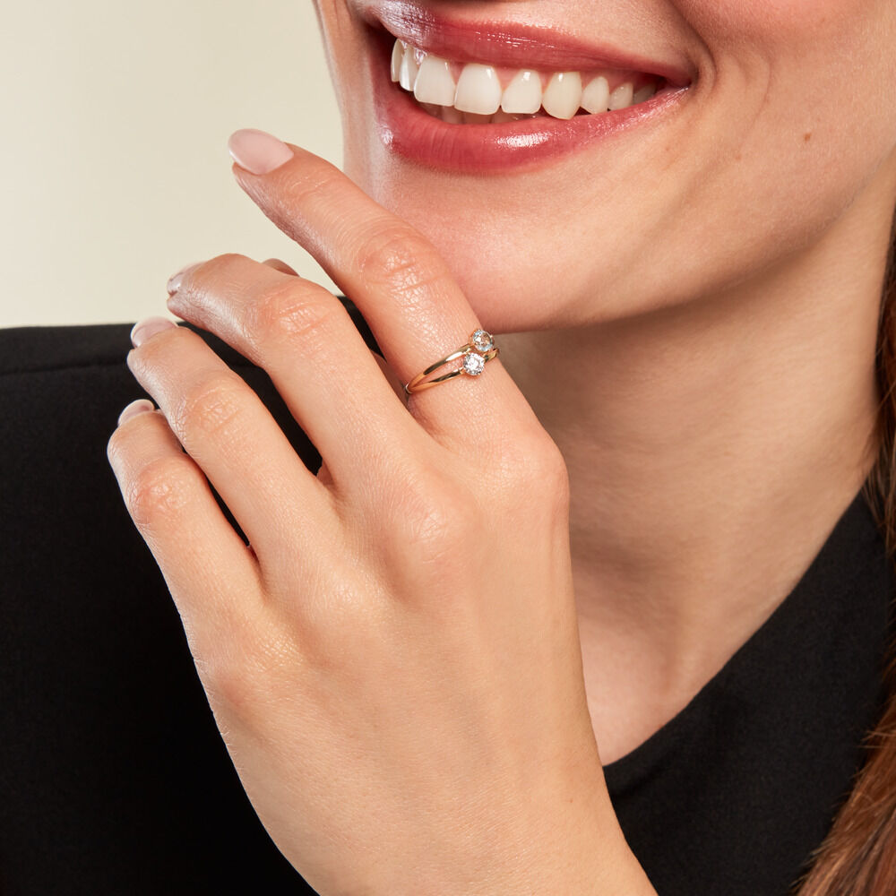 Bague Matija Or Jaune Topaze Oxyde De Zirconium - Bagues pierres fines Femme | Marc Orian