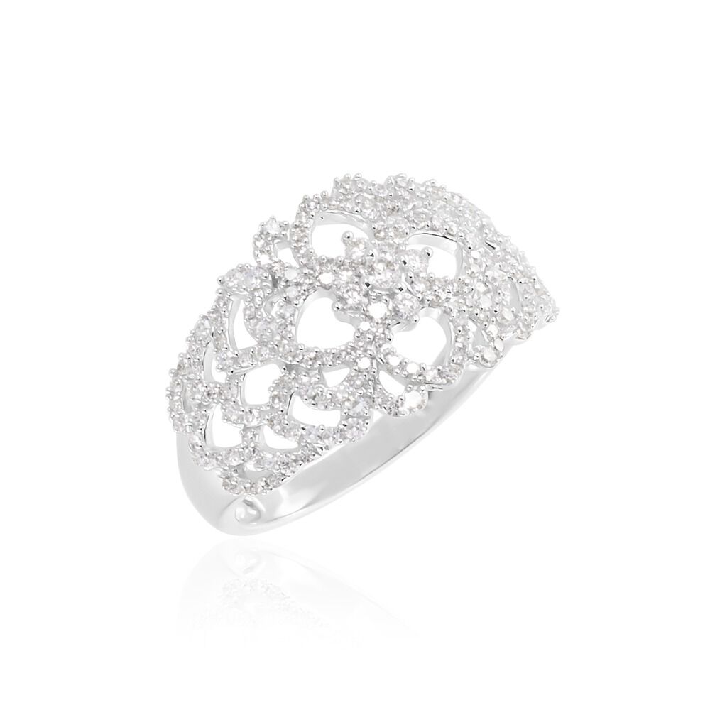 Bague Adanie Or Blanc Diamant - Bagues pierres pr&eacute;cieuses Femme | Marc Orian