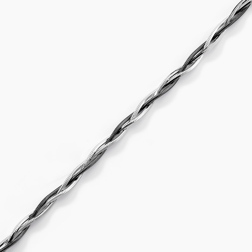 Bracelet Eira Argent Bicolore - Bracelets mailles Femme | Marc Orian
