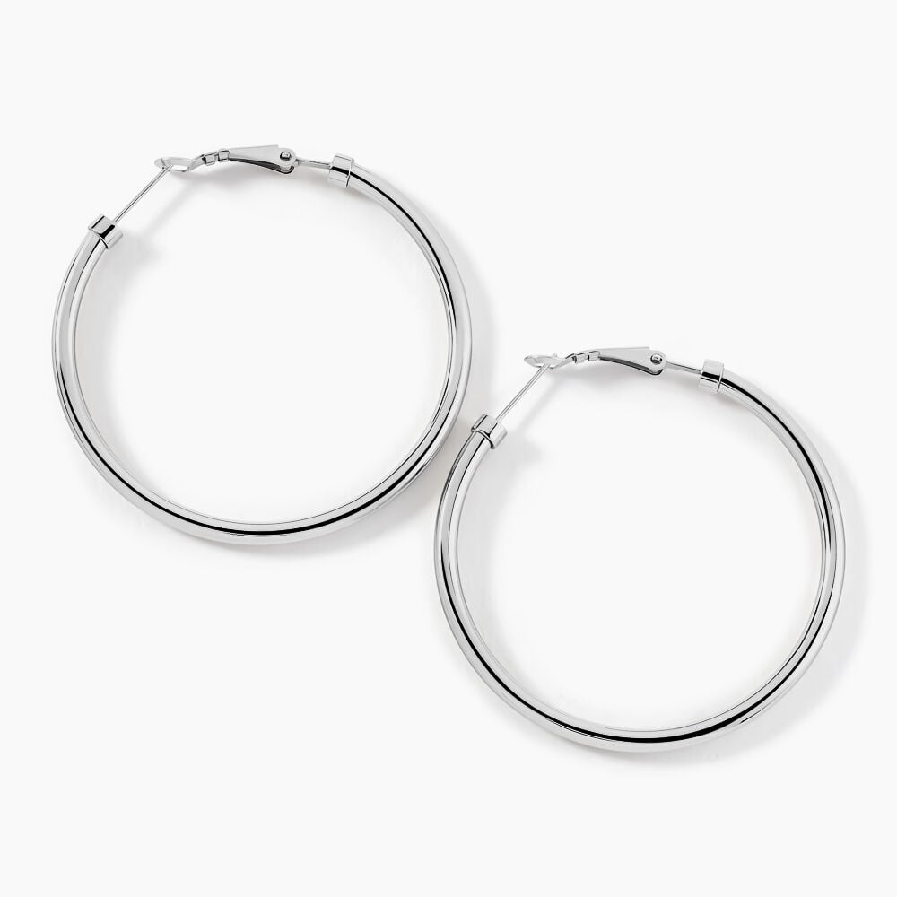 Créoles Carmeline Acier Blanc - Créoles Femme | Marc Orian