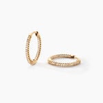 Cr&eacute;oles Karolina Rondes Plaqu&eacute; Or Jaune Oxyde De Zirconium - Cr&eacute;oles Femme | Marc Orian