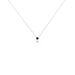 Collier Cadell Argent Blanc Oxyde De Zirconium Noir - Colliers solitaires Femme | Marc Orian