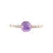 Bague Bonbon Or Rose Amethyste Et Oxyde De Zirconium - Bagues pierres fines Femme | Marc Orian